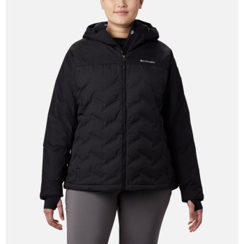 Columbia Ženske Jakne - Grand Trek Down Hooded Plus Size Crne | FNPV-07168